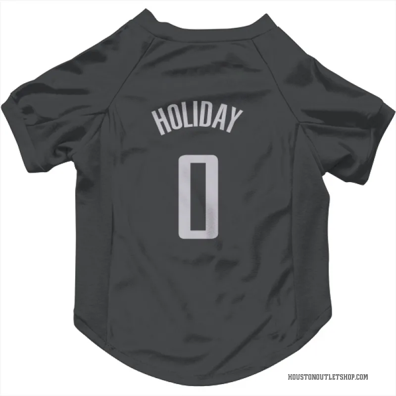 Aaron Holiday  Black Houston Rockets  Cat & Dog Pet Jersey