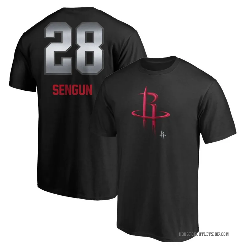 Alperen Sengun Men's Black Houston Rockets Midnight Mascot T-Shirt