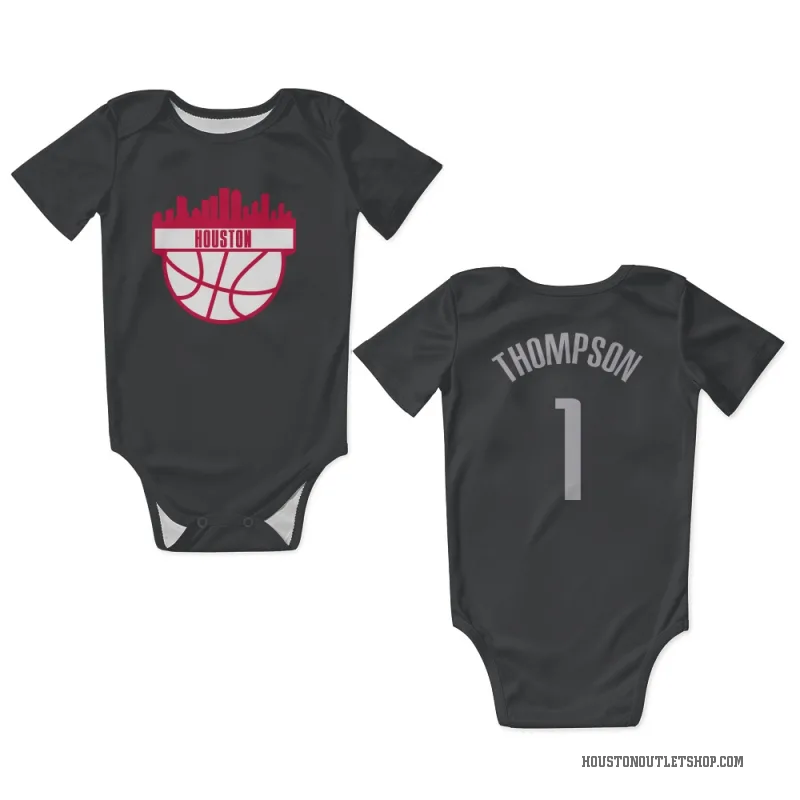 Amen Thompson  Black Houston Rockets  Newborn & Infant Bodysuit