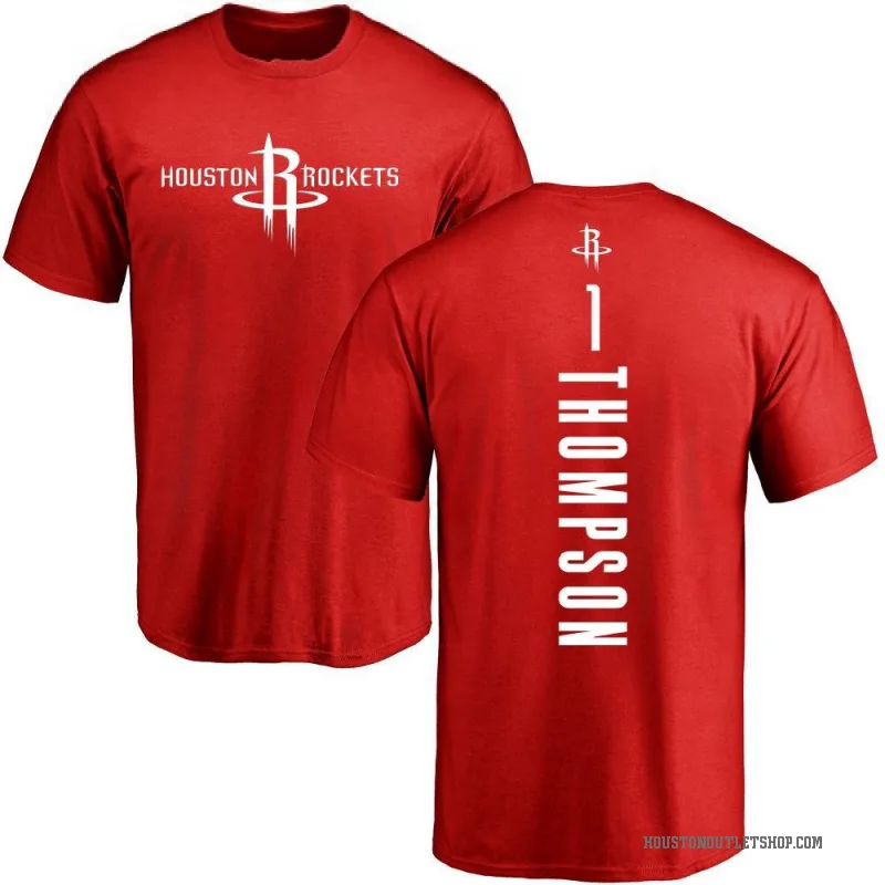 Amen Thompson Men's Red Houston Rockets Backer T-Shirt