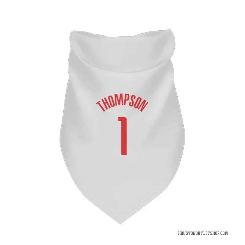Amen Thompson  White Houston Rockets  Cat & Dog Pet Bandana