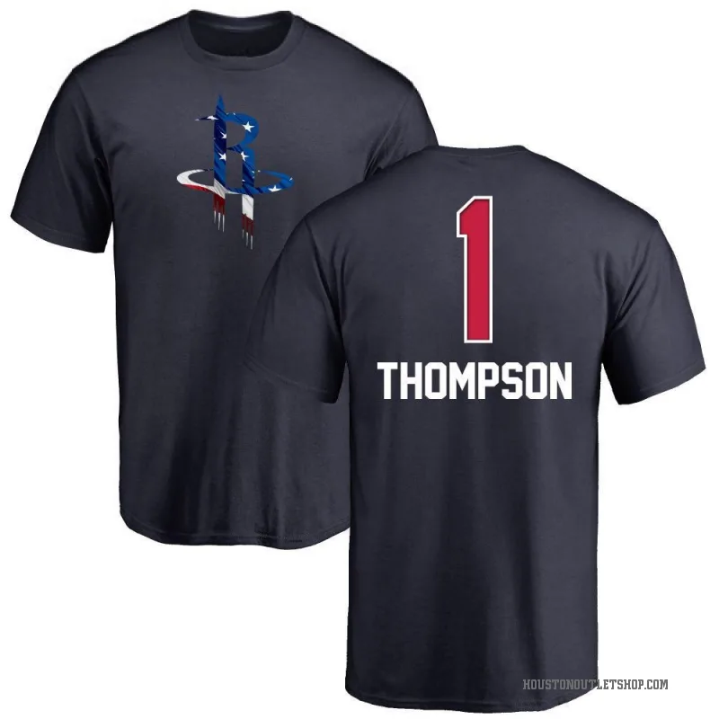 Amen Thompson Youth Navy Houston Rockets Name and Number Banner Wave T-Shirt