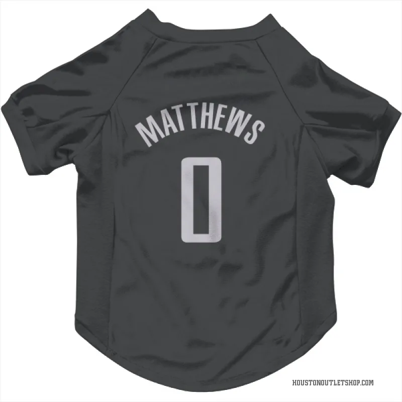 Cameron Matthews  Black Houston Rockets  Cat & Dog Pet Jersey