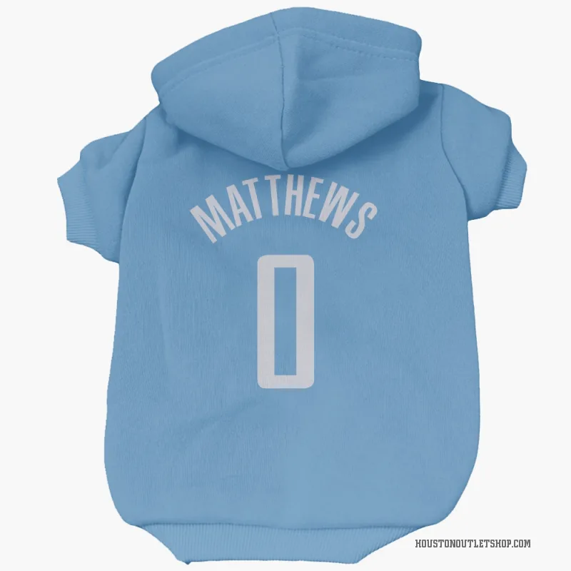 Cameron Matthews  Blue Houston Rockets  Cat & Dog Pet Hoodie