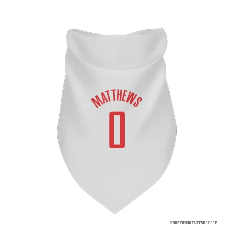 Cameron Matthews  White Houston Rockets  Cat & Dog Pet Bandana