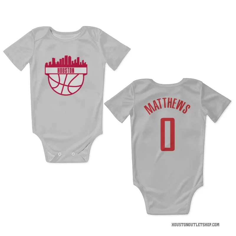 Cameron Matthews  White Houston Rockets  Newborn & Infant Bodysuit