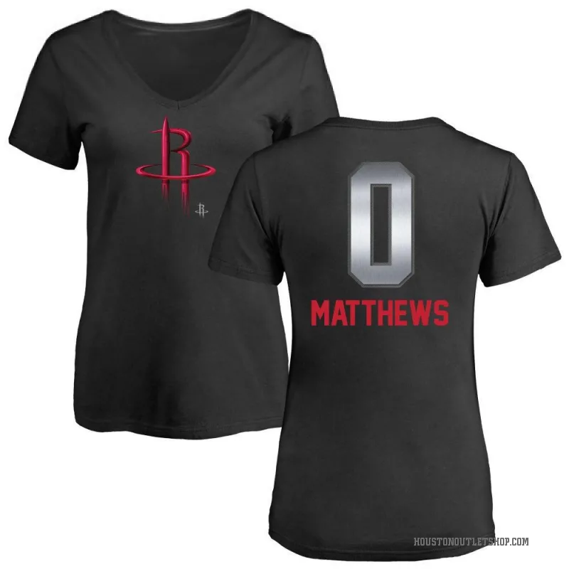 Cameron Matthews Women's Black Houston Rockets Midnight Mascot T-Shirt