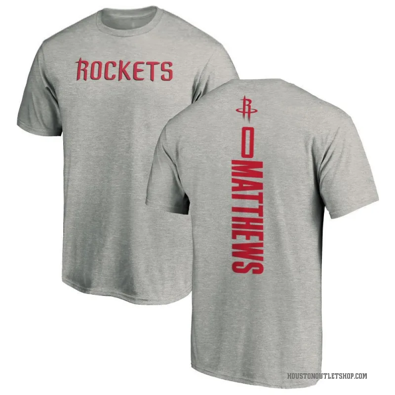 Cameron Matthews Youth Houston Rockets Ash Backer T-Shirt