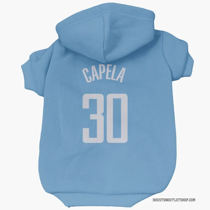 Clint Capela  Blue Houston Rockets  Cat & Dog Pet Hoodie
