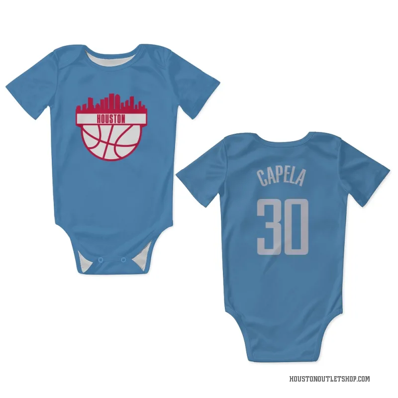 Clint Capela  Blue Houston Rockets  Newborn & Infant Bodysuit