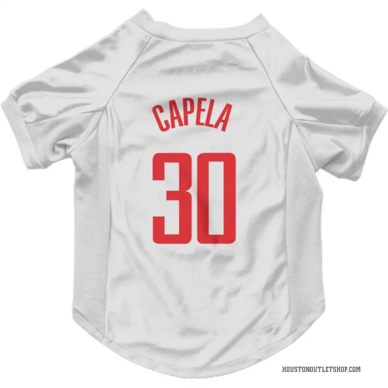 Clint Capela  White Houston Rockets  Cat & Dog Pet Jersey