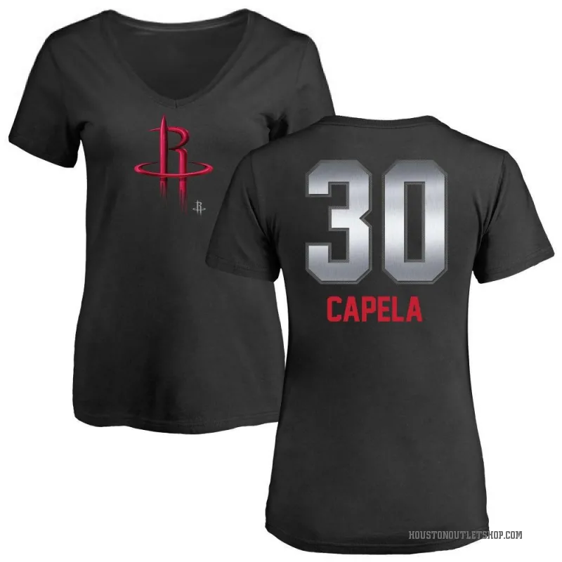 Clint Capela Women's Black Houston Rockets Midnight Mascot T-Shirt