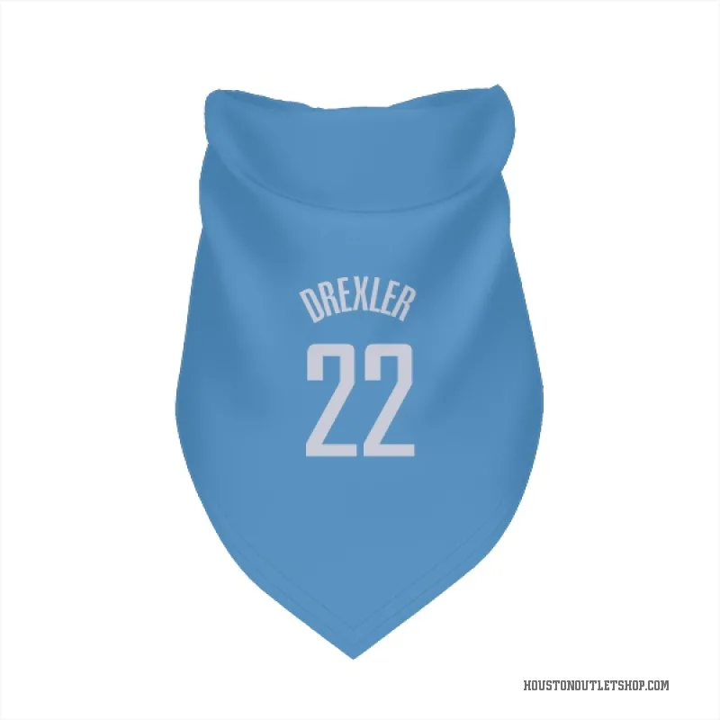 Clyde Drexler  Blue Houston Rockets  Cat & Dog Pet Bandana
