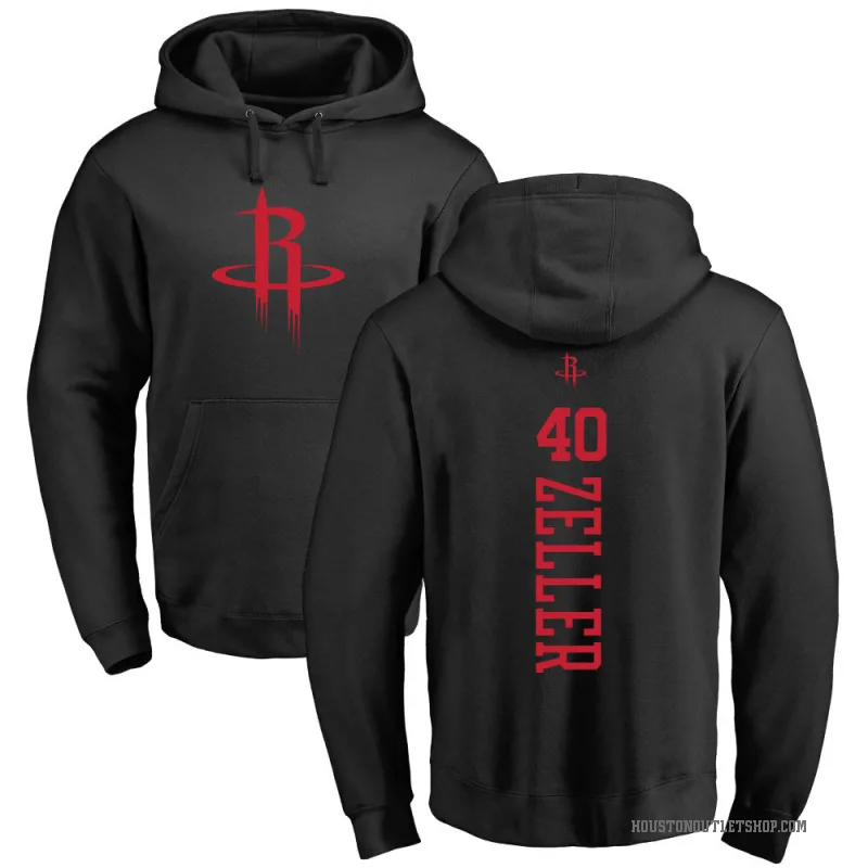Cody Zeller Men's Black Houston Rockets Branded One Color Backer Pullover Hoodie