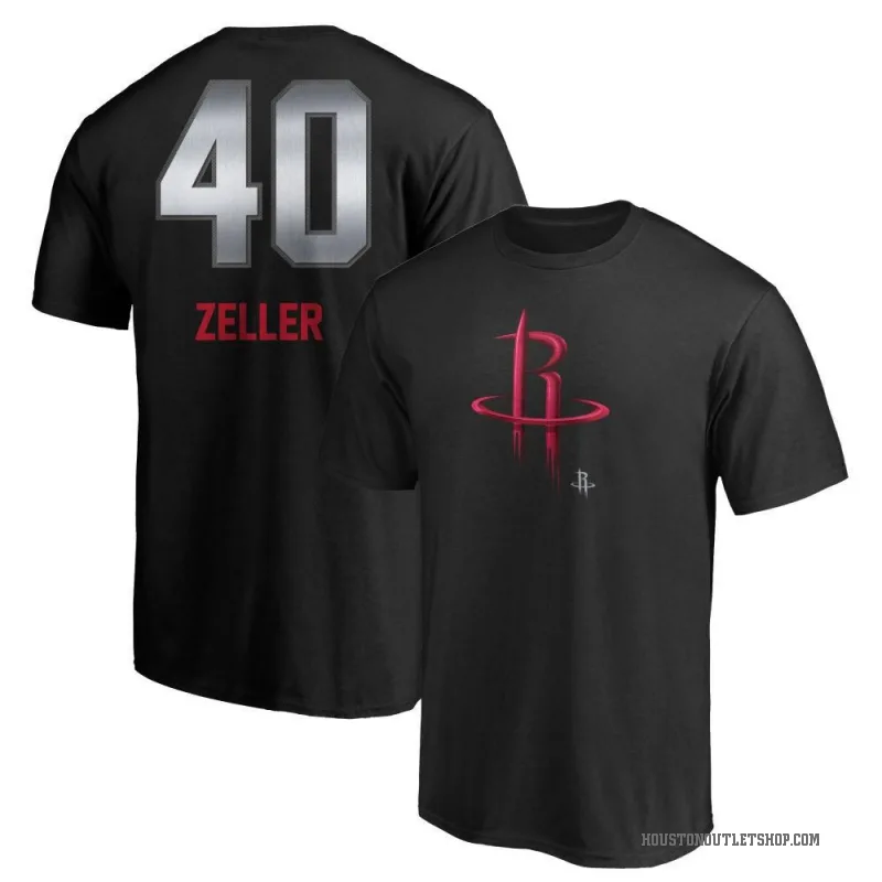 Cody Zeller Men's Black Houston Rockets Midnight Mascot T-Shirt