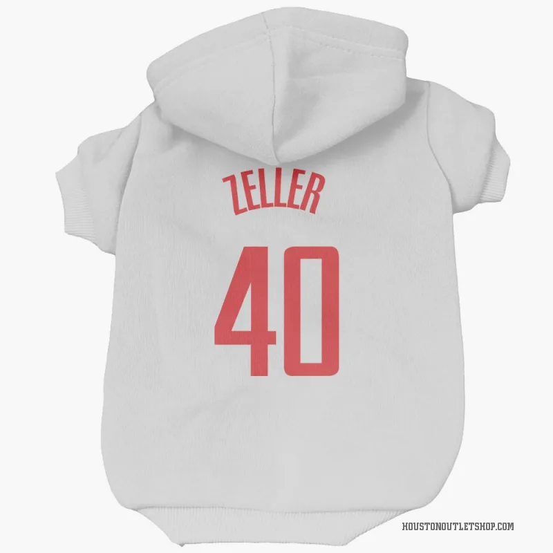 Cody Zeller  White Houston Rockets  Cat & Dog Pet Hoodie