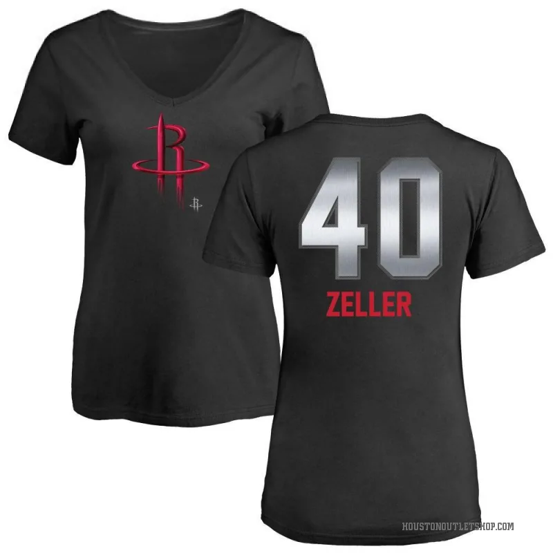 Cody Zeller Women's Black Houston Rockets Midnight Mascot T-Shirt