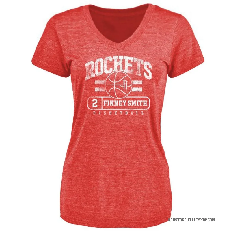 Dorian Finney-Smith Women's Red Houston Rockets Baseline T-Shirt