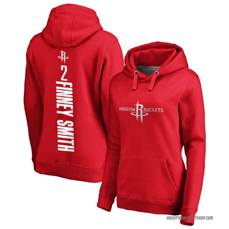 Dorian Finney-Smith Women's Red Houston Rockets Branded Backer Pullover Hoodie