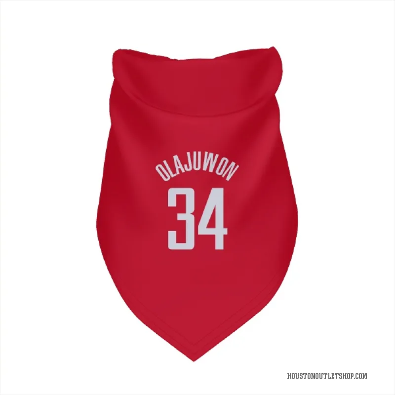 Hakeem Olajuwon  Red Houston Rockets  Cat & Dog Pet Bandana
