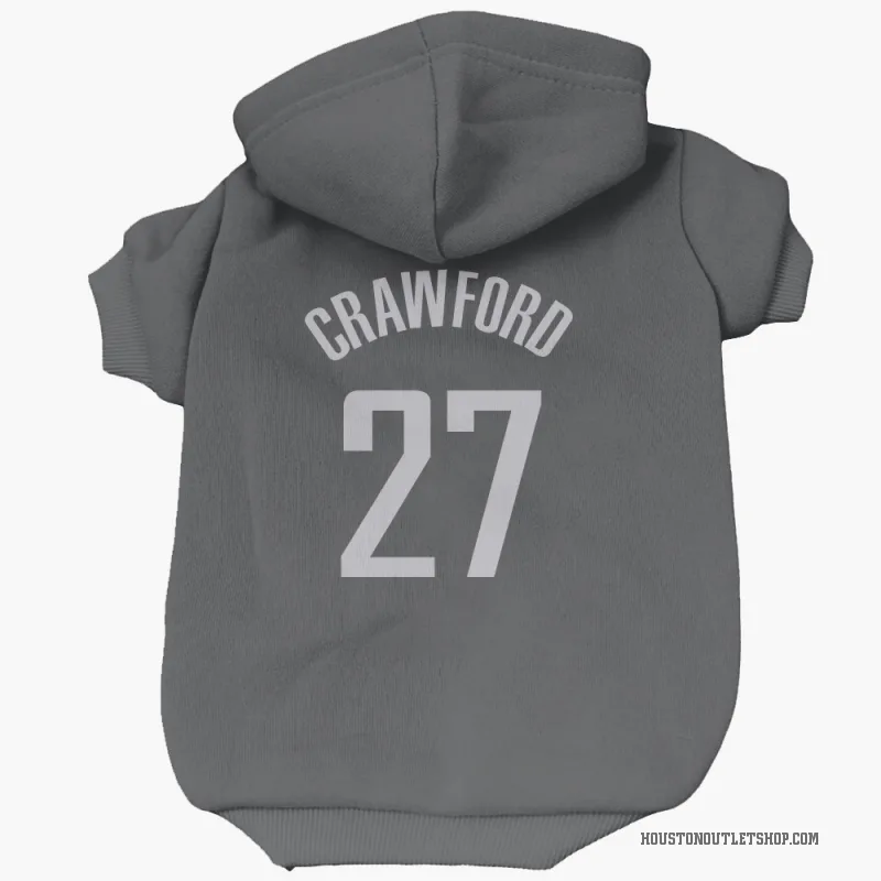 Isaiah Crawford  Black Houston Rockets  Cat & Dog Pet Hoodie