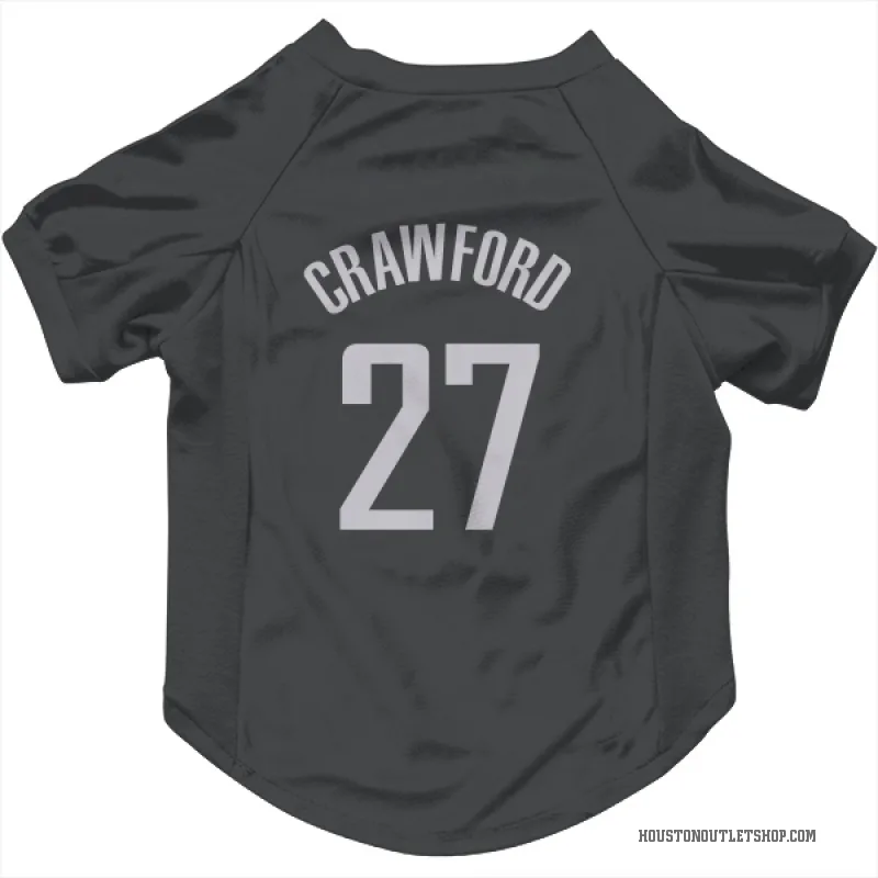 Isaiah Crawford  Black Houston Rockets  Cat & Dog Pet Jersey