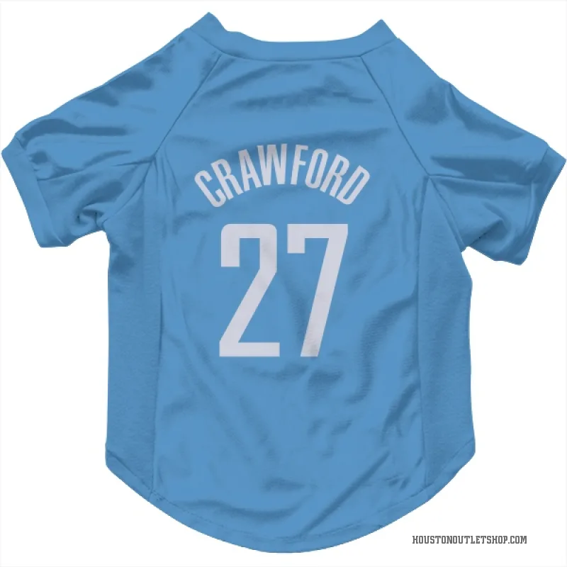 Isaiah Crawford  Blue Houston Rockets  Cat & Dog Pet Jersey