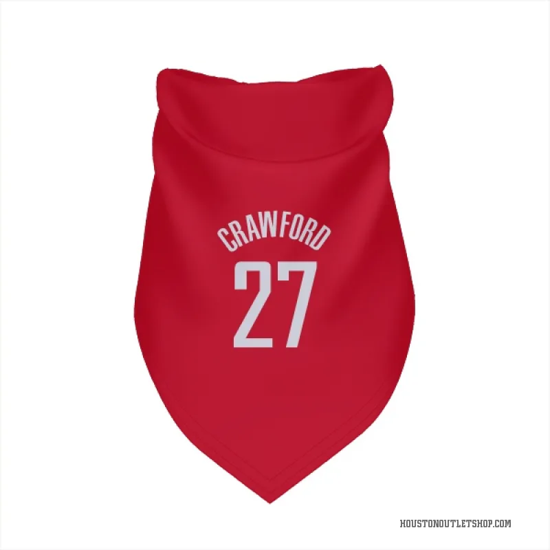 Isaiah Crawford  Red Houston Rockets  Cat & Dog Pet Bandana