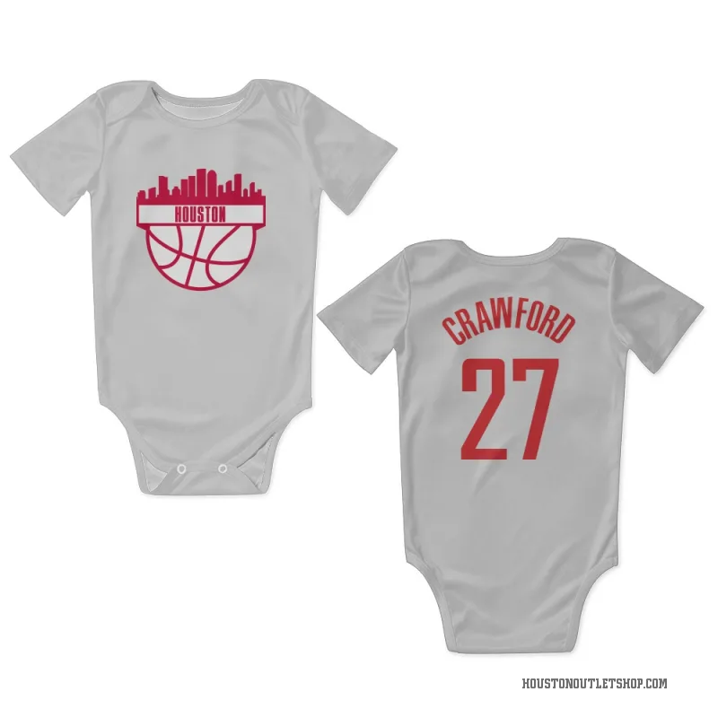 Isaiah Crawford  White Houston Rockets  Newborn & Infant Bodysuit