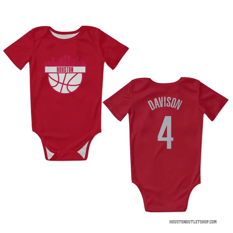 JD Davison  Red Houston Rockets  Newborn & Infant Bodysuit