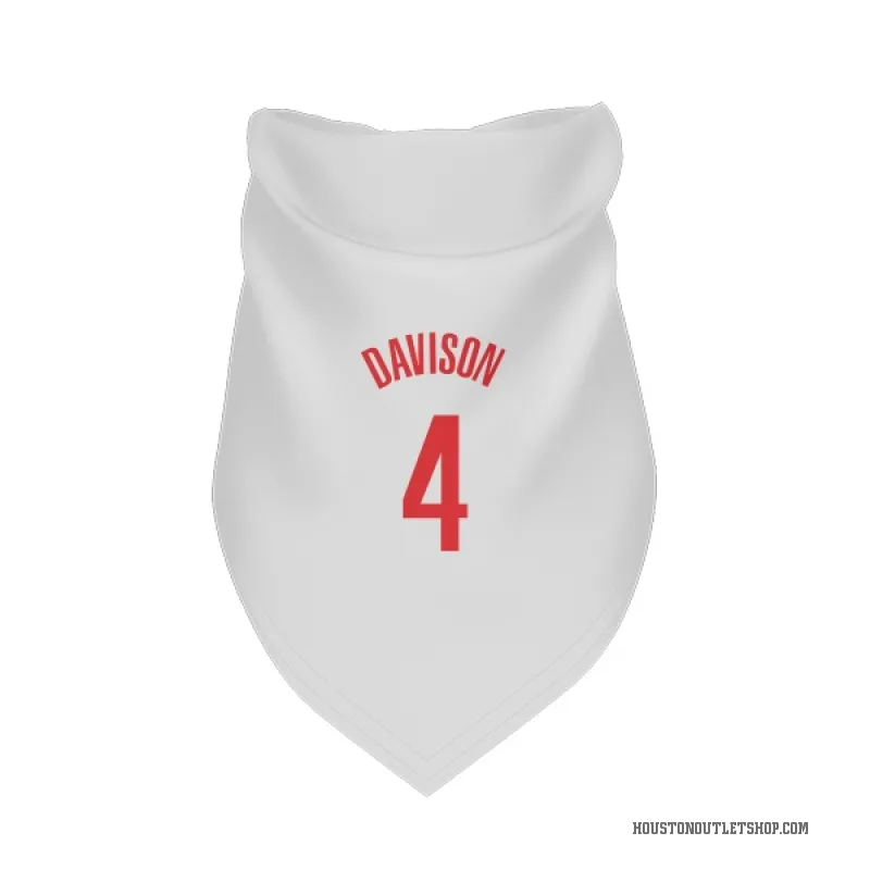 JD Davison  White Houston Rockets  Cat & Dog Pet Bandana