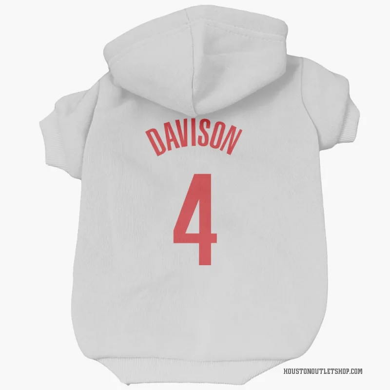 JD Davison  White Houston Rockets  Cat & Dog Pet Hoodie