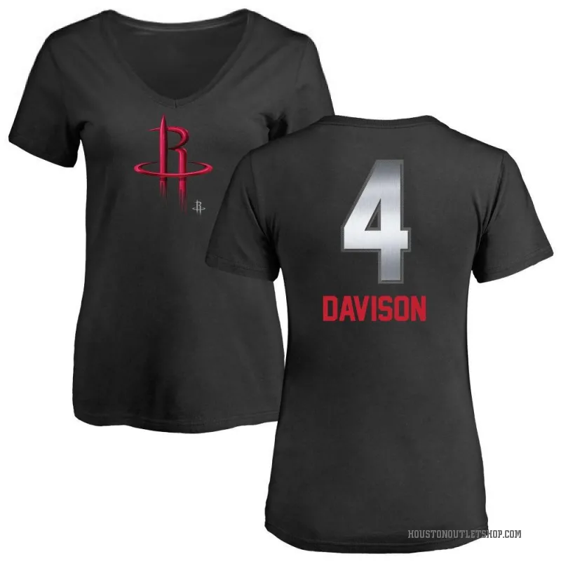 JD Davison Women's Black Houston Rockets Midnight Mascot T-Shirt