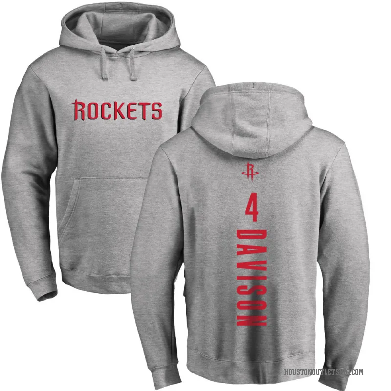JD Davison Youth Houston Rockets Branded Ash Backer Pullover Hoodie