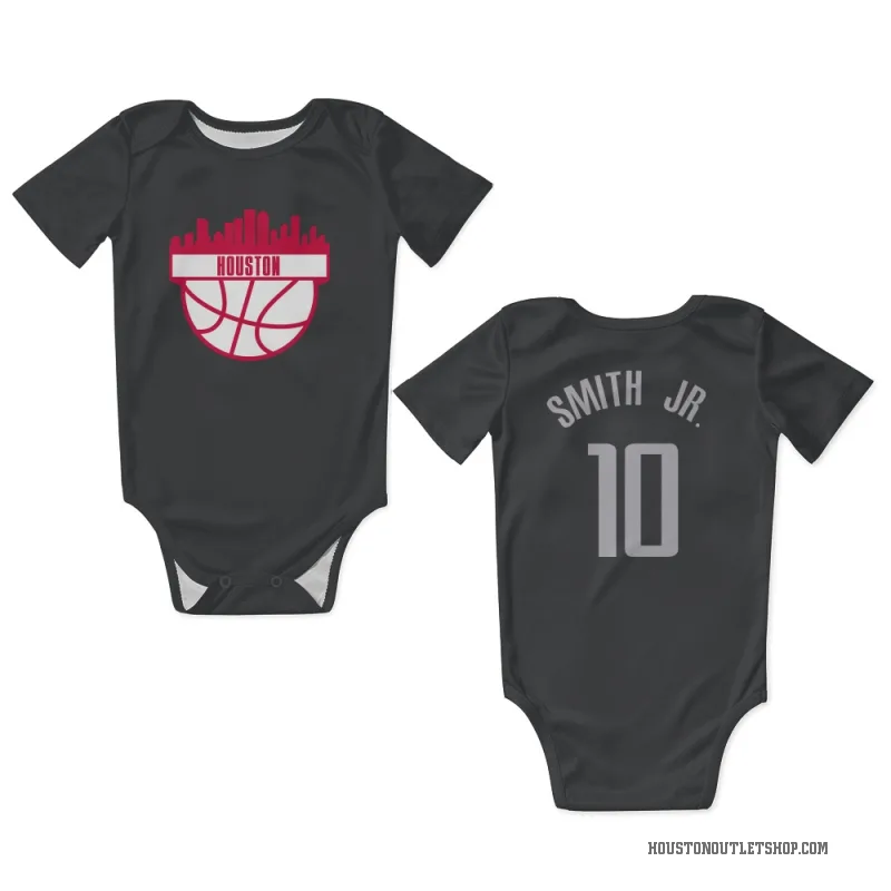 Jabari Smith Jr.  Black Houston Rockets  Newborn & Infant Bodysuit