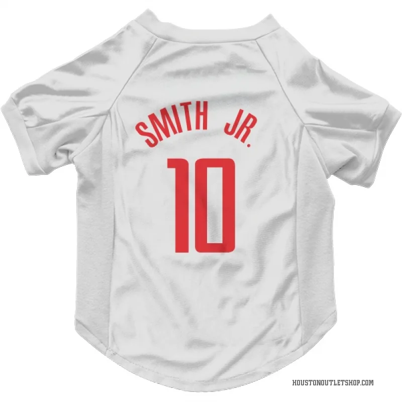 Jabari Smith Jr. White Houston Rockets Cat & Dog Pet Jersey