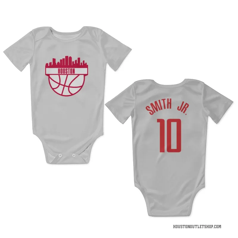 Jabari Smith Jr.  White Houston Rockets  Newborn & Infant Bodysuit
