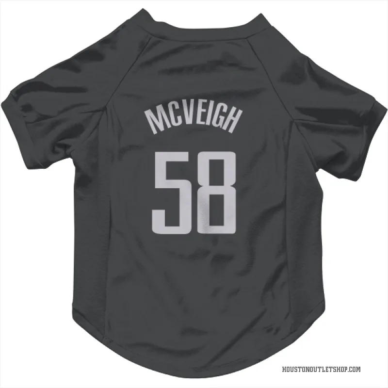 Jack McVeigh  Black Houston Rockets  Cat & Dog Pet Jersey