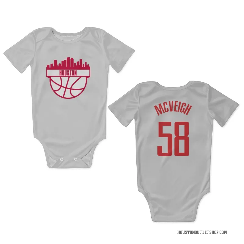 Jack McVeigh  White Houston Rockets  Newborn & Infant Bodysuit