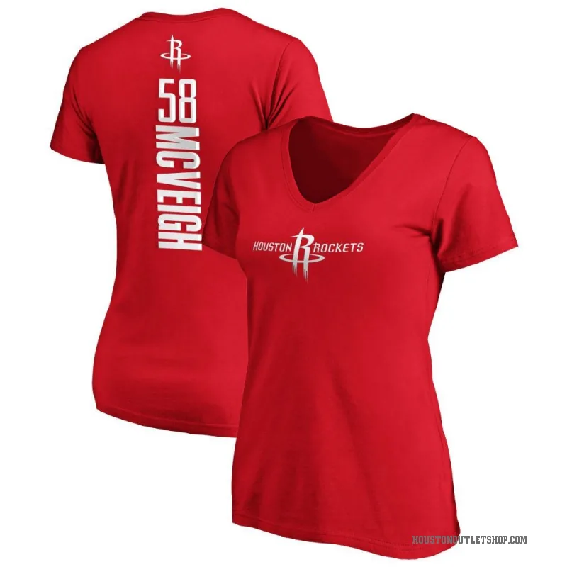 Jack McVeigh Women's Red Houston Rockets Backer T-Shirt
