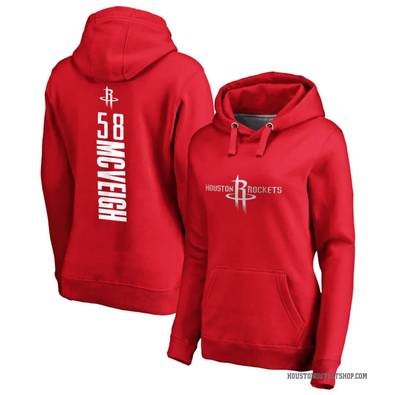 Jack McVeigh Women's Red Houston Rockets Branded Backer Pullover Hoodie