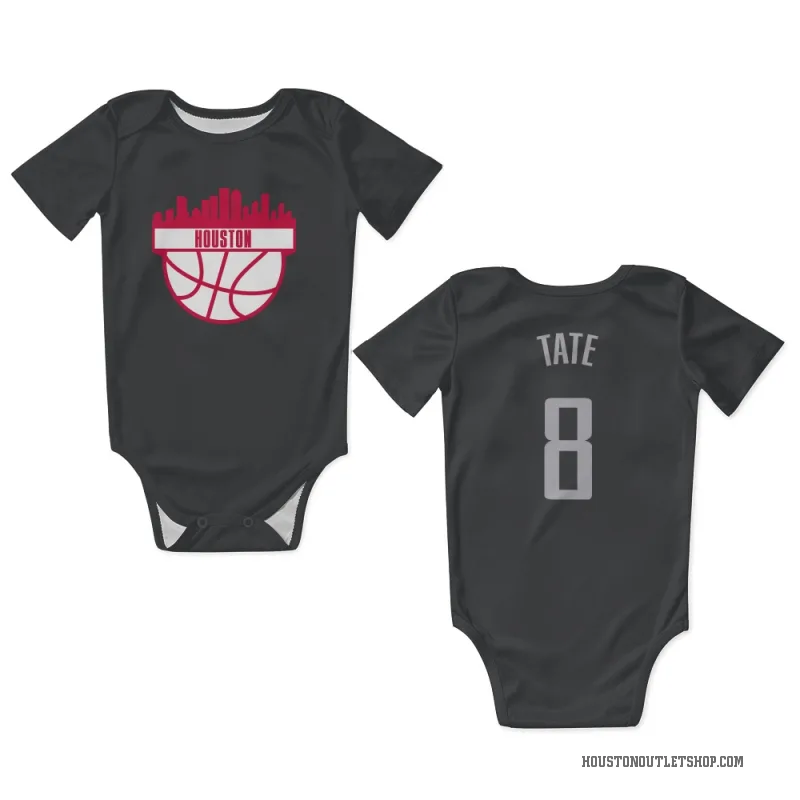 Jae'Sean Tate  Black Houston Rockets  Newborn & Infant Bodysuit