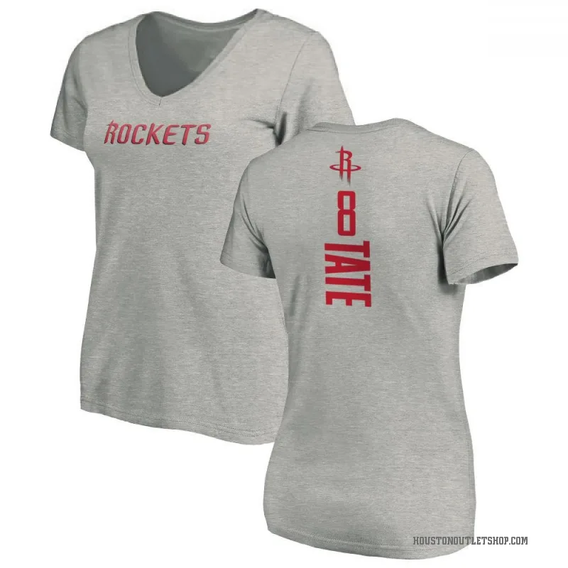 Jae'Sean Tate Women's Houston Rockets Ash Backer T-Shirt