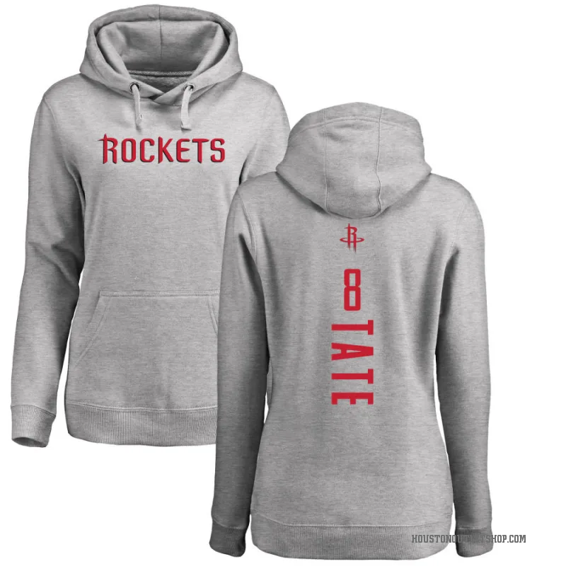 Jae'Sean Tate Women's Houston Rockets Branded Ash Backer Pullover Hoodie
