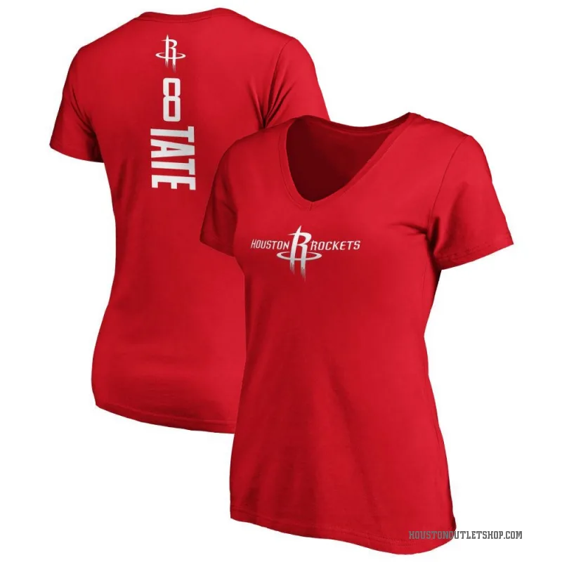 Jae'Sean Tate Women's Red Houston Rockets Backer T-Shirt