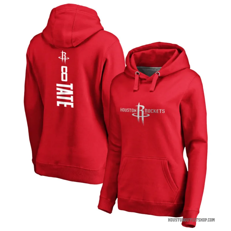 Jae'Sean Tate Women's Red Houston Rockets Branded Backer Pullover Hoodie