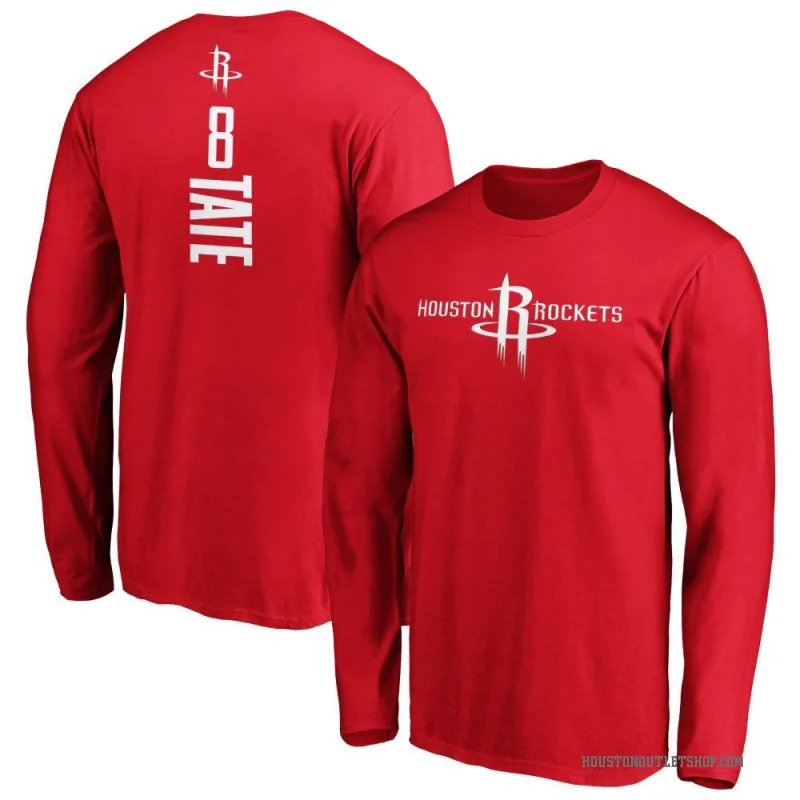 Jae'Sean Tate Youth Red Houston Rockets Backer Long Sleeve T-Shirt