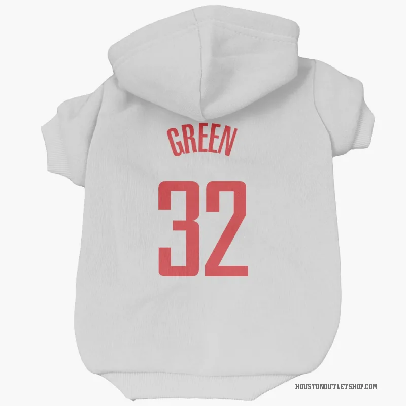 Jeff Green  White Houston Rockets  Cat & Dog Pet Hoodie