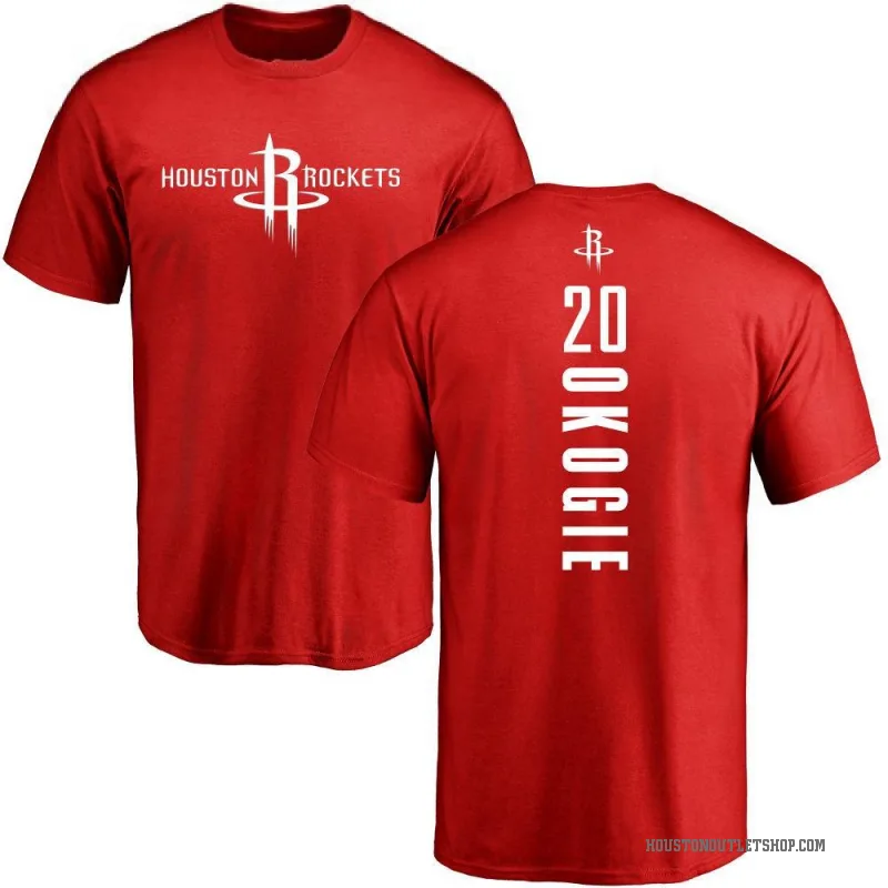 Josh Okogie Men's Red Houston Rockets Backer T-Shirt
