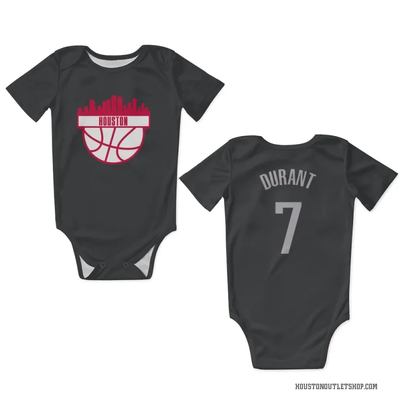 Kevin Durant  Black Houston Rockets  Newborn & Infant Bodysuit